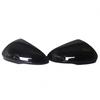 Pair Glossy Bright black Side Rearview Mirror Cover Caps For Ford Focus MK4     LHD RS Styling Replacement Shell