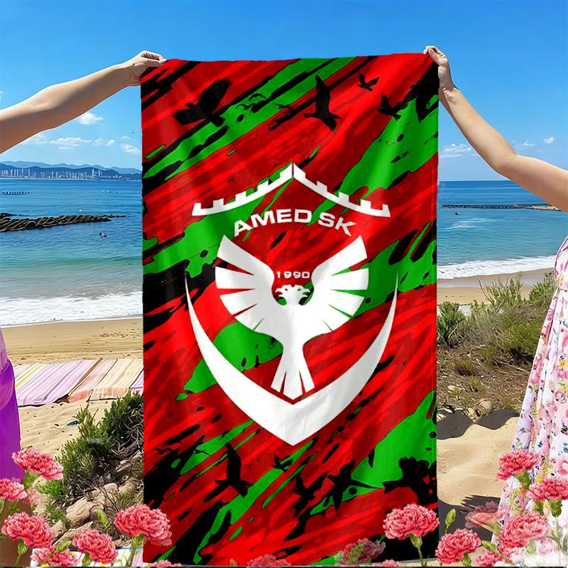 Amed SK Print Beach Towel, Versatile Lightweight Absorbent Beach Towel for Pool Surf Yoga Bathroom, Perfect Birthday Holiday Gift