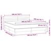 Box Spring Bed with Mattress Dark Blue 180 x 200 cm Velvet
