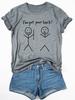Easy and Suitable I Will Support You Pattern Printed Tshirt Soft and Comfortable Tshirt