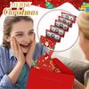Christmas Red Envelope Money Box Gift Card Holder 10 Slots Surprise Party Greeting Card Cash Wallet for Christmas Birthdays Weddings