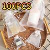 100PCS Organza Bags Random Mesh Organza Jewelry Bags Drawstring, Small Drawstring Favor Pouches Christmas Candy Wedding Birthday