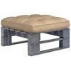 Day and Night - Day and Night Garden Ottoman Made of Pallets In Gray Impregnated Pine Wood