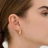 Hyeres-lor Champagne Moon Silver (Y) Gout Glitter Earrings S HL2E58231Y9XXX