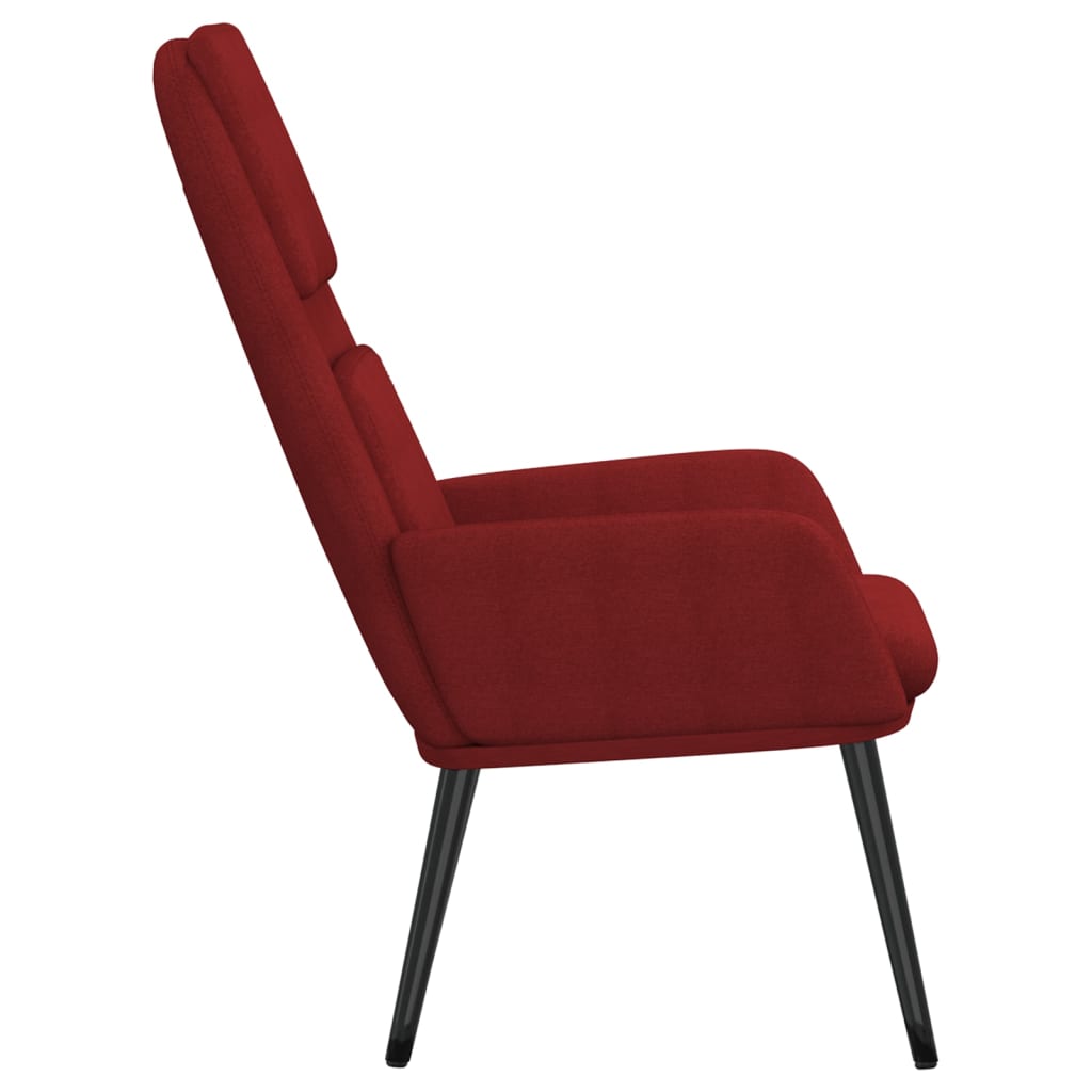 Recliner Chair Fabric Wine Red