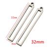 No Fade 10pcs 32mm Stainless Steel Hollow Rectangle Frame Charms Pendants for Earrings Necklace DIY Jewelry Making Wholesale