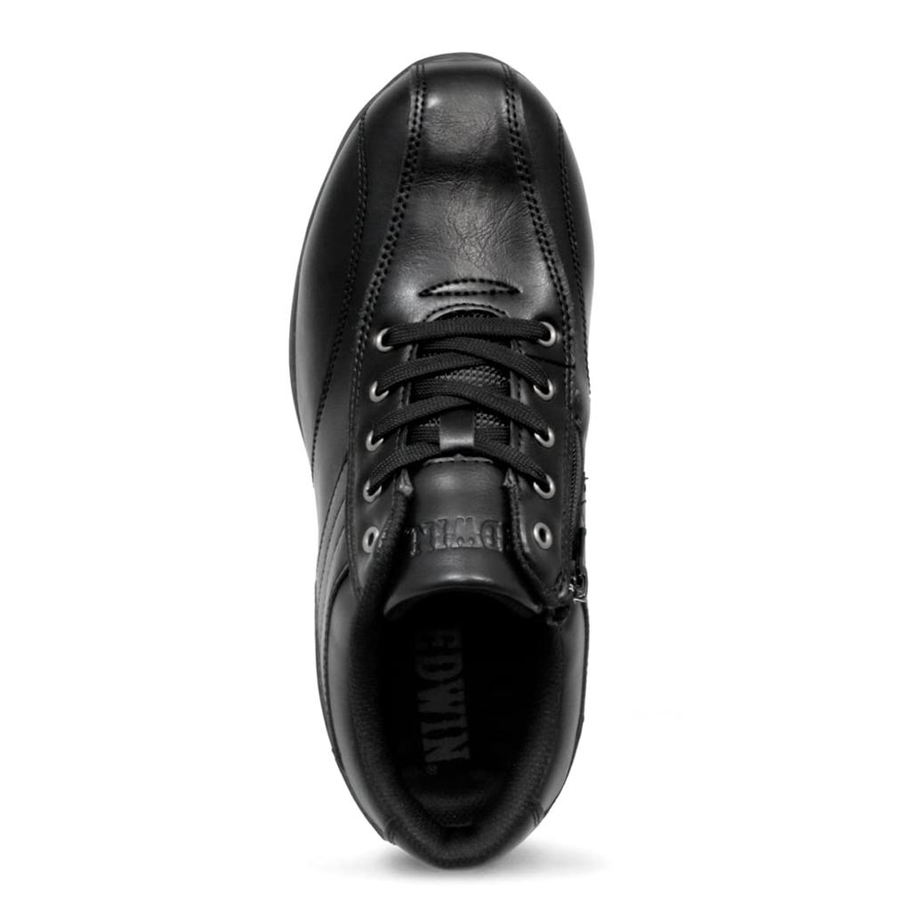 Edwin Waterproof Casual Walking Business 3E with Zipper Size Men's Shoes, Sneakers, Wide, Lightweight, Breathable, Shock-Absorbing Sole,