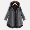 Women's Autumn and Winter Mid-length Hooded Coat Casual Warm Fashion Ladies Cotton-padded Jacket Tops Plus Size