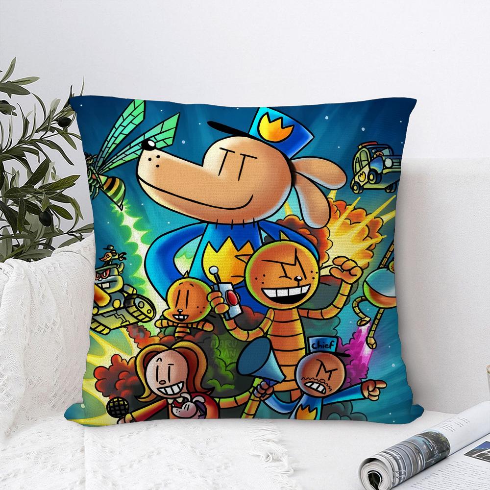 Comic Cartoon D-Dogmans Kissenbezug Sofa Dekorative Zuhause Doppelseitiger Druck Plüsch Quadratische Wurfkissenbezüge Kissen Dekor Bezug