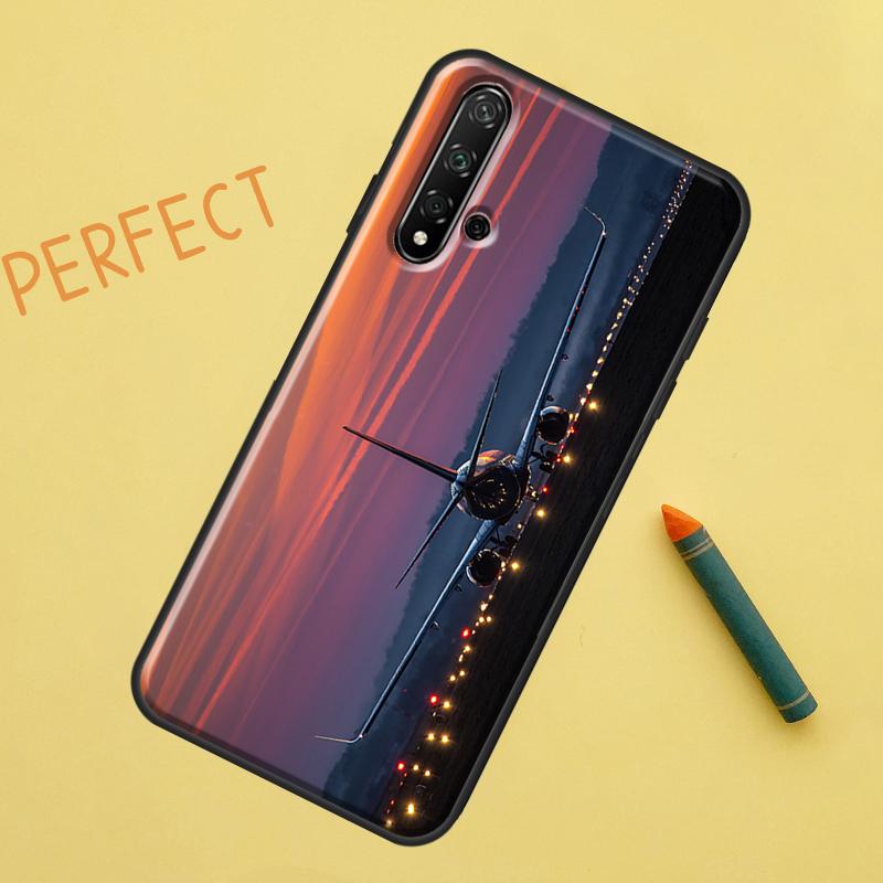 Airplane Plane Aircraft For Huawei Nova 10 9 SE 11 Pro 12i 11i 8i Y60 Y70 Y90 Y61 Y91 Y72 Y73 P20 P40 P30 Lite Case