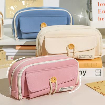 Japon Tarzı Büyük Kapasiteli Kalem Kutusu Kırtasiye Çantası Minimalist Öğrenci Kırtasiye Çantası