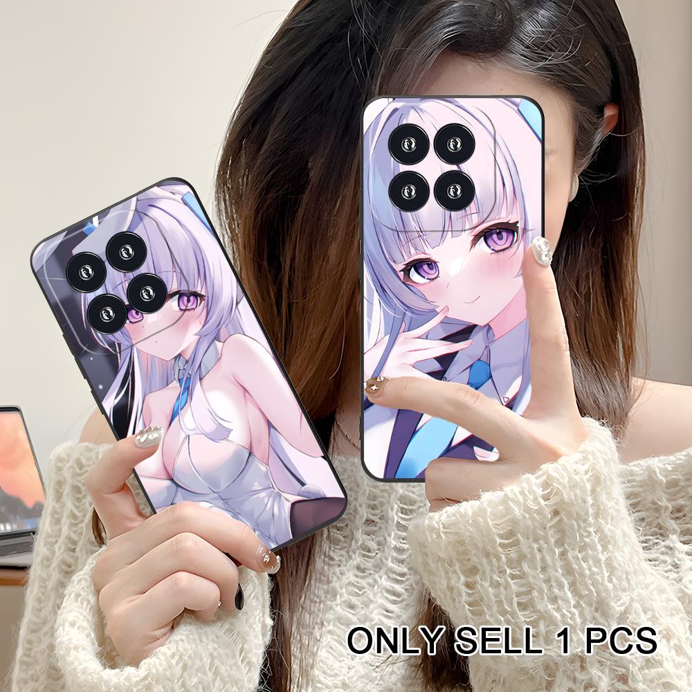 Blue Archive Ushio Noa Matte TPU Mobile Phone Case for Xiaomi 15 14 13 12 Mi 11 T Ultra Lite Pro S X 5G Colorful Printing Cover