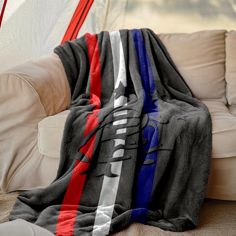 [1 Stk. Rangers FC Decke] Ganzjahresdecke - Gemütliche Decke für Sofa Couch Heimdekoration, Digital bedruckte Nickerchen-Decke