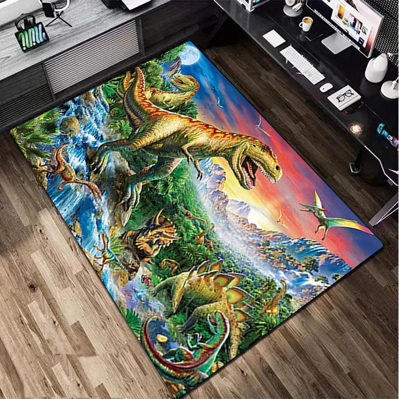 1Pc Dinosaur Rug - Home carpet Office Decorative Carpet For Living Room Bedroom Door Mat Floor Rug Computer Chair Area Rug