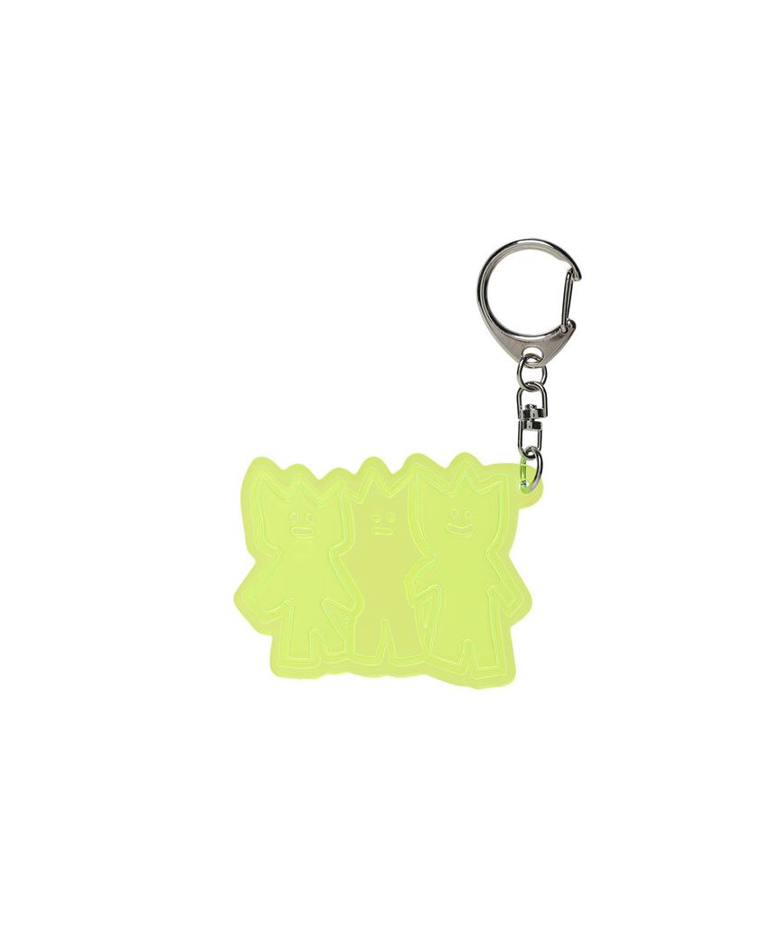 WACKY WILLY Kiki Reflective Keyring Yellow
