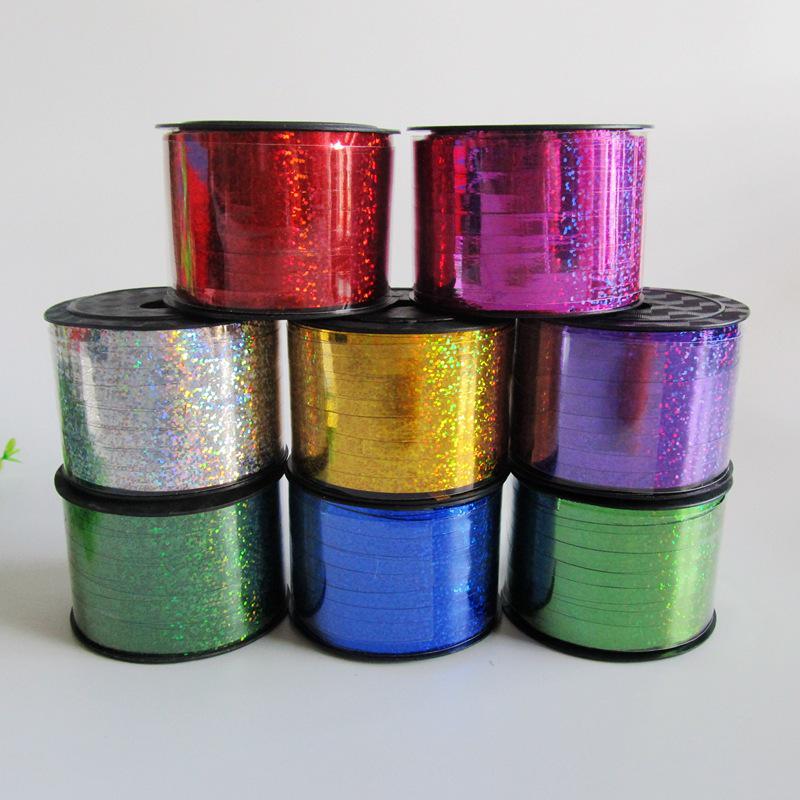 Laser Color Ribbon Roll - 100 Yards (90 Meters) for Birthday, Wedding Decorations, Gift Packaging, and Party Ties