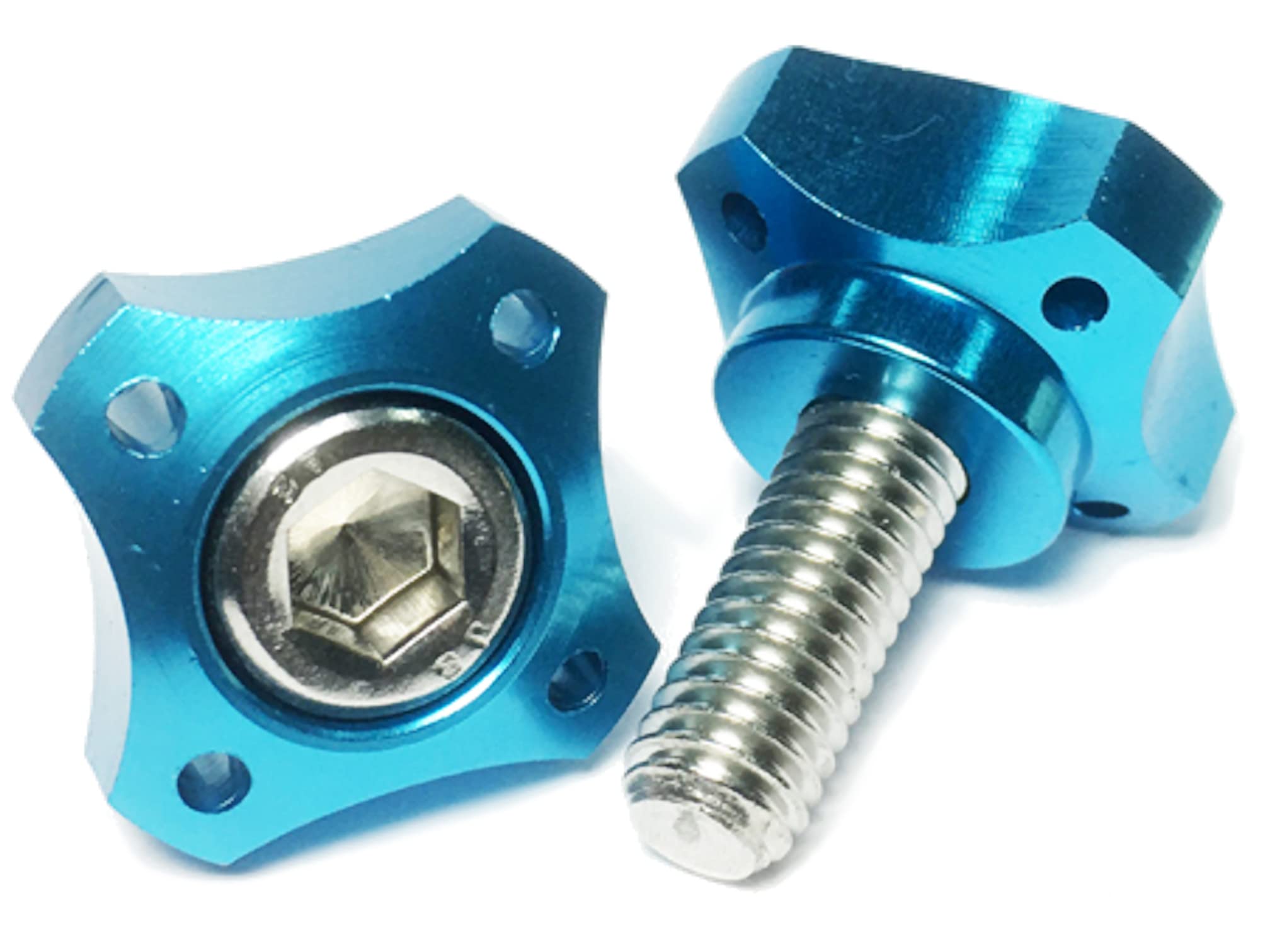 

COTRAX License Plate M6 Stainless Steel Bolt Made in Taiwan, Anodized Dress Up Custom, M6 синий