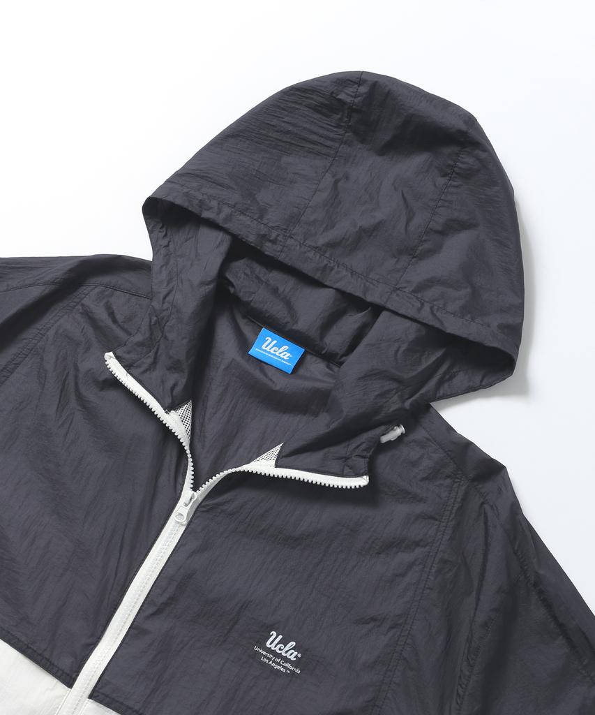 Ucla Unisex Color-Blocked Ultralight Windbreaker Jacket [Dk-Grey] (Ub3Uj5A)