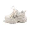 PU Leather Sport Shoes For Girls Korean Style Trend Fashion Kid's Sneakers Lightweight Anti-slippery Children's Running Shoes