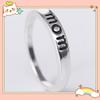European And American Style Mom Mother Dad Ring Silver Plated Alloy Jewelry Wholesale Mother's Day Gift Accessories