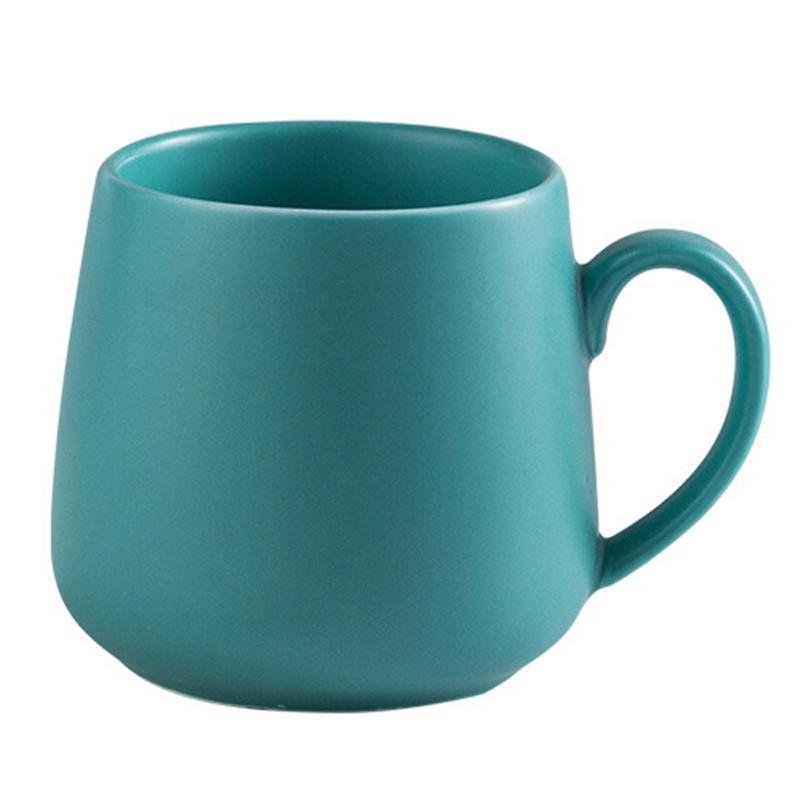 Ceramic Coffee Mug Creative Matte Pure Color Coffe Mugs Tumbler Cup Tea Milk Latte Porcelain Novelty Tumblers Cute Cups