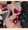 Yi Yue Sexy Christmas Lingerie Set - Open Crotch Bodysuit Pajama 8841