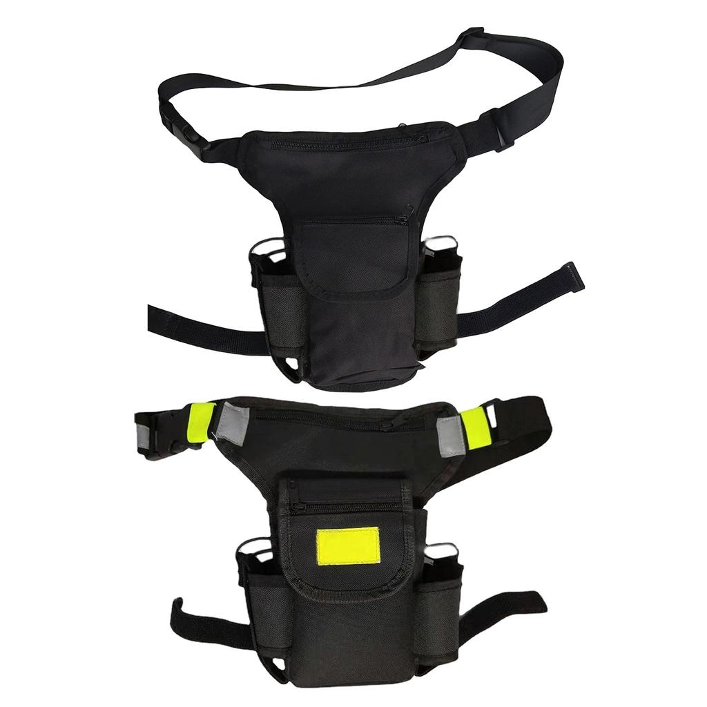 Tactically Drop Leg Bag Outdoor Hiking Waist Bag Adjustable Camping Thigh Pouch Oxford Cloth Two Way Radio Bag Enduring