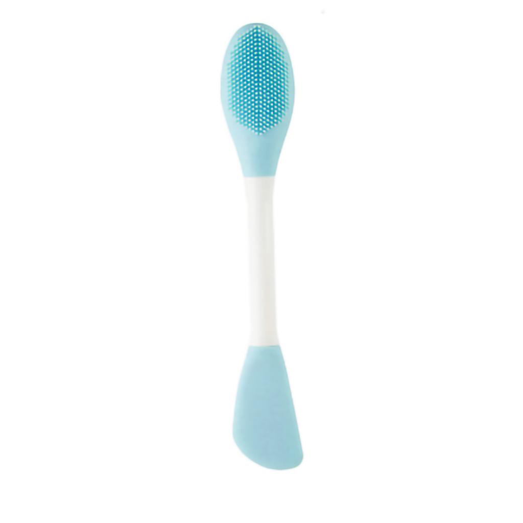 Double Ended Facial Mask Brush Silicone Facial Mask Applicator Spatula Cleansing Massage Brush