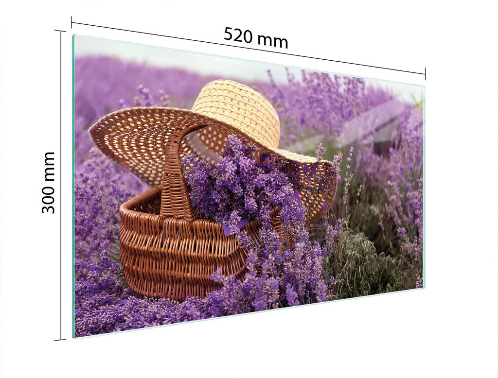 SZKLANA DESKA DO KROJENIA 52x30 LAWENDA