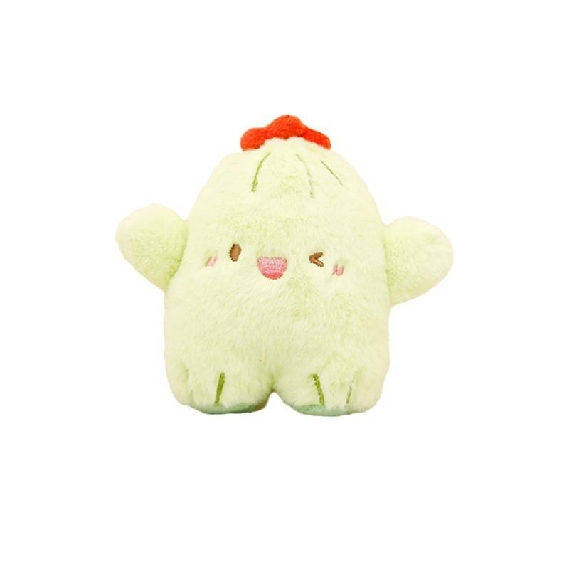 Cute Cactus Keychain Plush Doll Short Plush Material Perfect For Bags