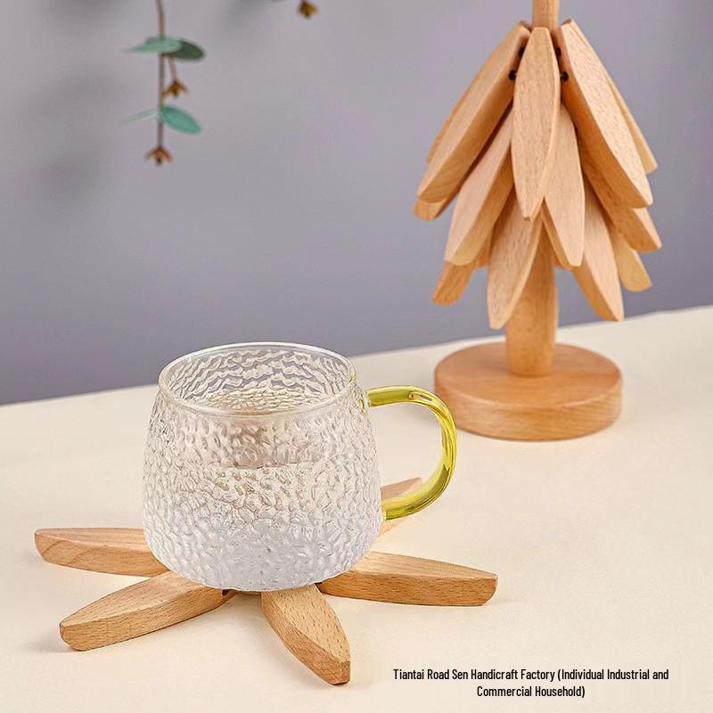 Black Walnut Wooden Heat-Resistant Pad - Anti-Scalding Table Decor Coaster Placemat