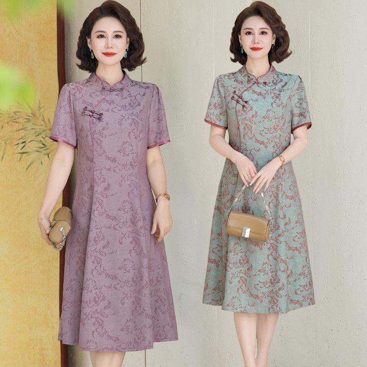 2026 Fashionable Summer Dresses for Middle-Aged and Elderly Women - Elegant, Age-Reducing Styles for Moms