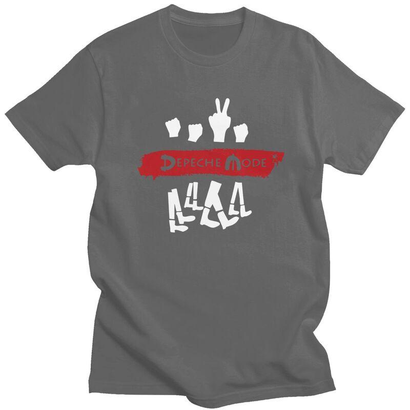 Custom DDepeche Cool Mode Electronic Rock T Shirt for Men Pure Cotton Tshirt Leisure Tee Tshirts Slim Fit Clothing Gift