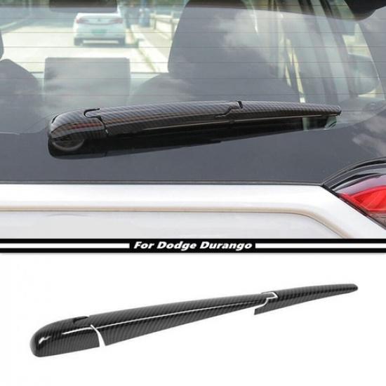 Car Rear Window Wiper Cover Trim For Dodge Durango 2011-2014 Accessories Carbon