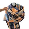 Winter New Imitation Cashmere Scarf Women's Abstract Art Oil Painting Warm Couple Scarf Air Conditioner Shawl