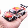 Simulation 1/43 Scale BMW M4 DTM Racing Car Model with Acrylic Display Box Collection Home Decor Diecast Miniature Voiture Hobby