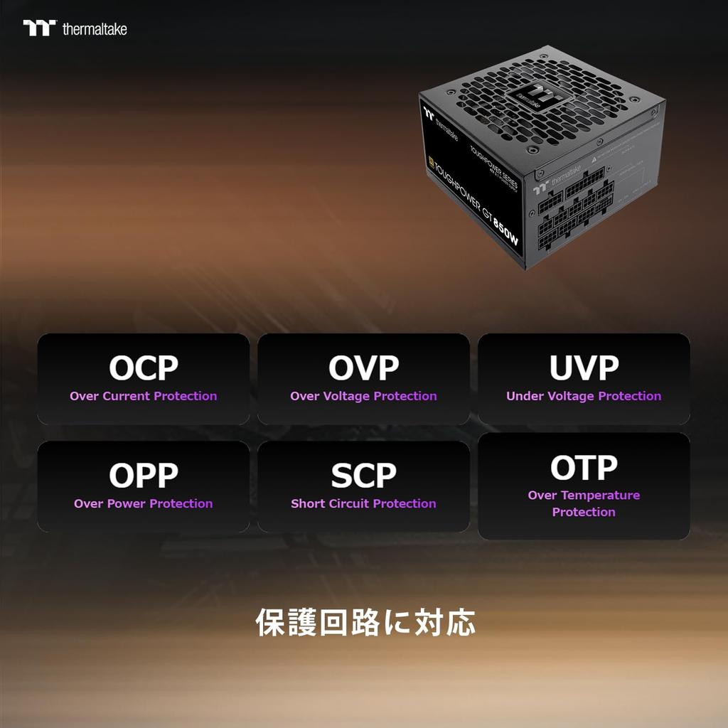 Thermaltake TOUGHPOWER GT 850W ATX Express Compatible 80PLUS GOLD PC Power Supply Unit PS1496 3.1/PCI 5.1 PS-TPT-0850FNFAGJ-3
