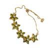 Korean Zircon Flower Drawstring Bracelet: Elegant Light Luxury Jewelry for Women