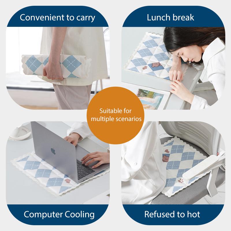 Little Bear Gel Ice Pad Cushion Office Long-term Seat Cushion Student Water Cushion Ice Pillow Summer Fart Pad Ice Pack Cushion