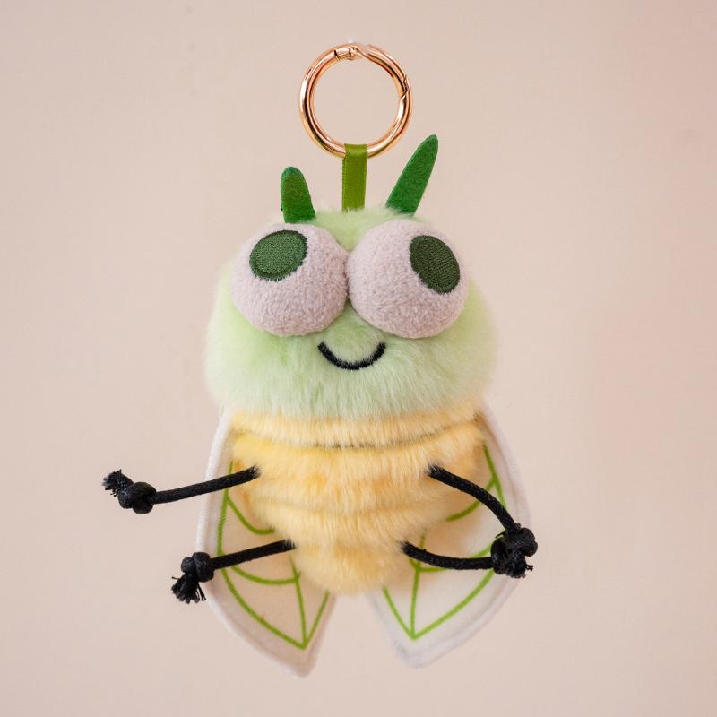 Creative Insect Doll Plush Toys Cute Funny Moth, mosquito, cicada, dragonfly, pink butterfly Pendant for Home Decoration Gift