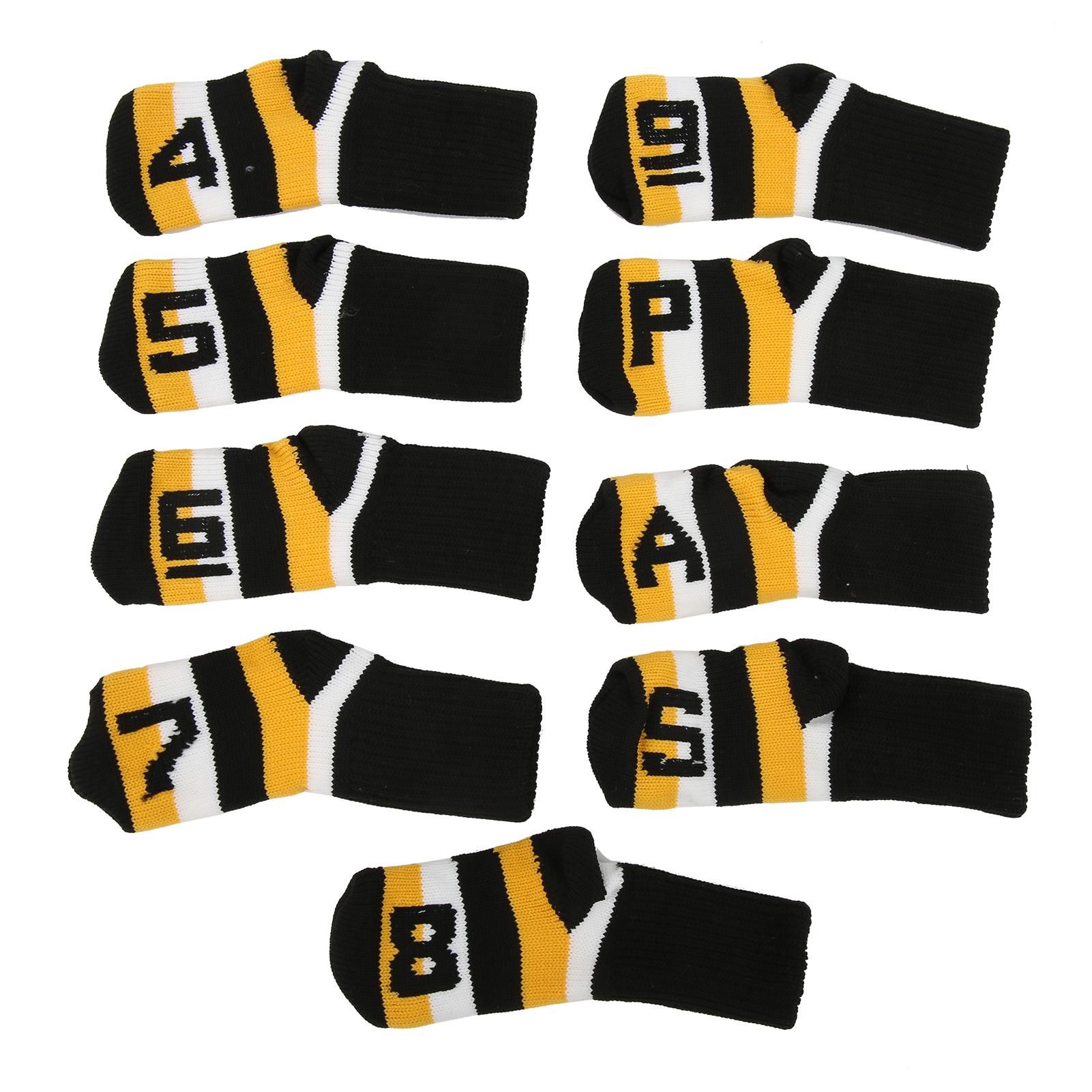 Vestidos Black Knitted Golf Club Iron Head Covers Headcovers Protector Golfs Head Cover Set With Numbers