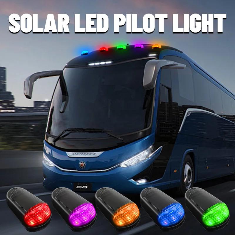 Solar Powered Cab Lights Cab Marker Roof 16LED Light F150 For Dodge RAM Lamp For Pickup Truck Roof Mouse Light For Car