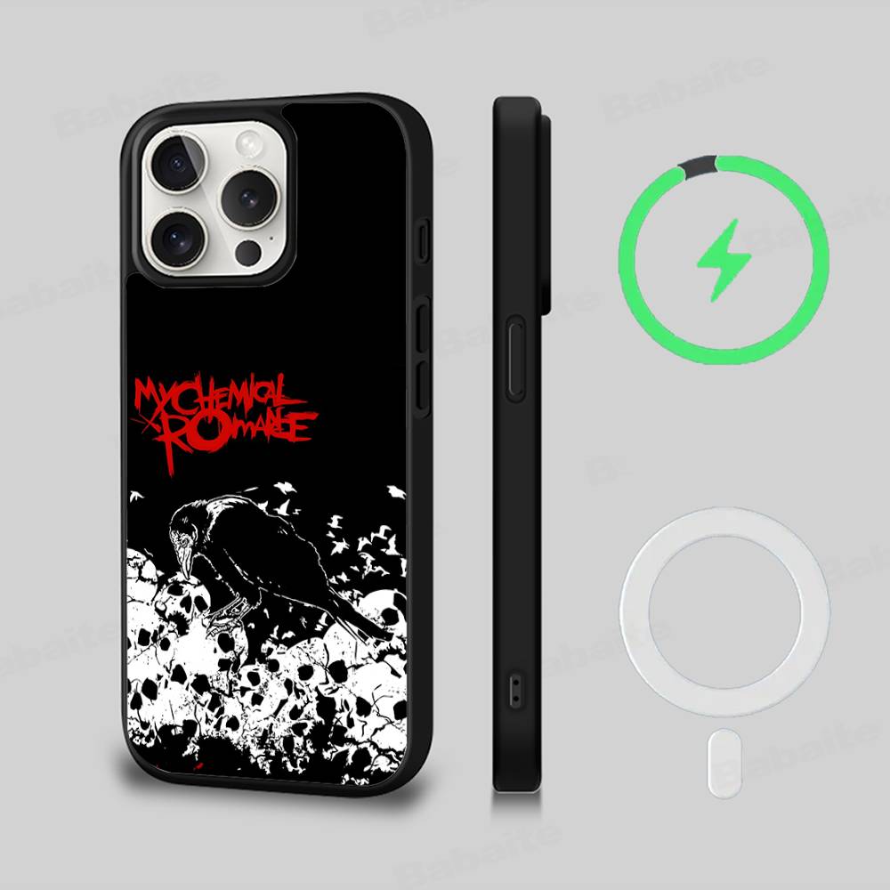 My Chemical Romance Phone Case For IPhone 17 16 Pro Max 15 14 Plus 11 13 12 Shockproof Magnetic For Magsafe Cover