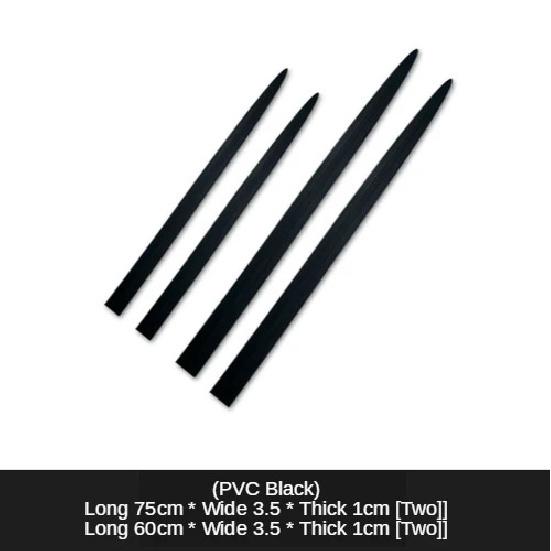 Car Sticker 75CM-60CM Lengthen Body Anti-scratch Decorative Decal Full Black Car Side Door Edge Guard Protection Soft Strip чёрный
