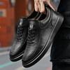 Genuine Leather Casual Shoes for Men Luxury Comfortable Sneakers Lightweight Walking Shoes New All-match Man Skateboard Footwear