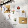 1/4/8 sets Flower Bouquet Cards with Envelopes for Thank You, Wedding, Valentine, Christmas, Birthday, Parents, Wife, Teacher