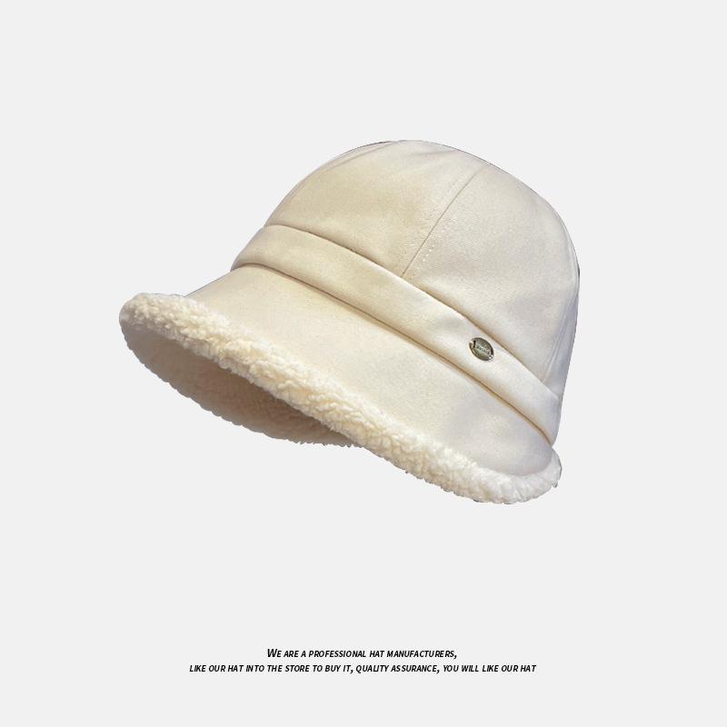 

Осенне-зимняя теплая шапка-рыбачка, женская зимняя восьмиугольная шапка в стиле Хепберн плюс бархат, подчеркивающая лицо, маленькая, универсальная, плюшевая шапка-панама для большой головы one size