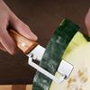 Vegetable Peeler with Wooden Handle Stainless Steel Blade Bottle Opener Non-Slip Grip Fruit Peeler for Potatoes Carrots Fruits
