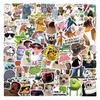 Fun Expression Doodle Stickers - 55-110 Waterproof Decals for Phone Cases, Luggage, Scooters