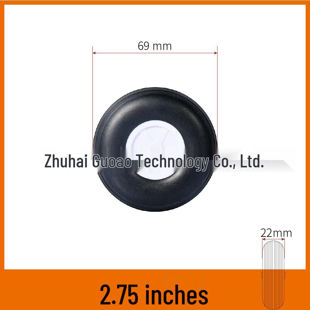 Realistic 20-127mm PU Tires & Sponge Wheels for Fixed-Wing RC Model Aircraft